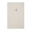 Receveur de douche 140x90 cm,  Beige + Grille + Bonde, Nuance