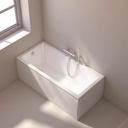 Baignoire rectangulaire, 150x70 cm, acrylique, Cavallo