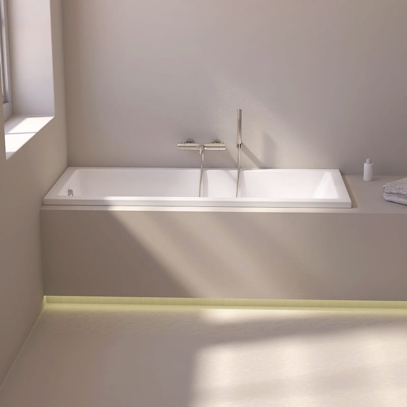 Baignoire rectangulaire, 160x70 cm, acrylique, Cavallo