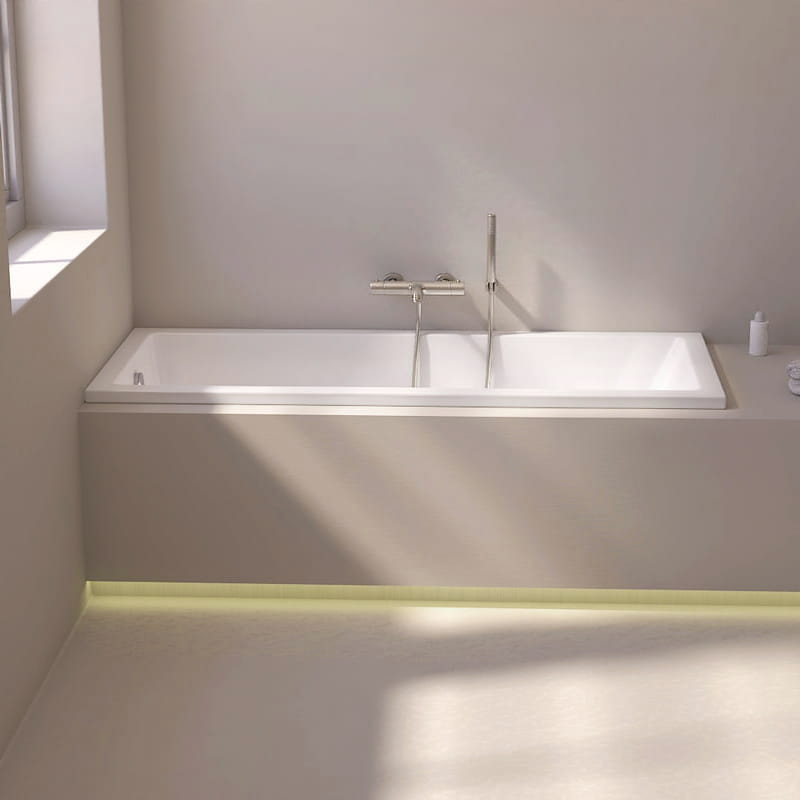 Baignoire rectangulaire, 170x75 cm, acrylique, Cavallo