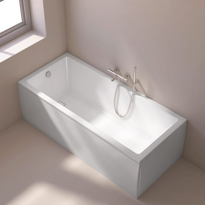 Baignoire rectangulaire, 170x75 cm, acrylique, Cavallo