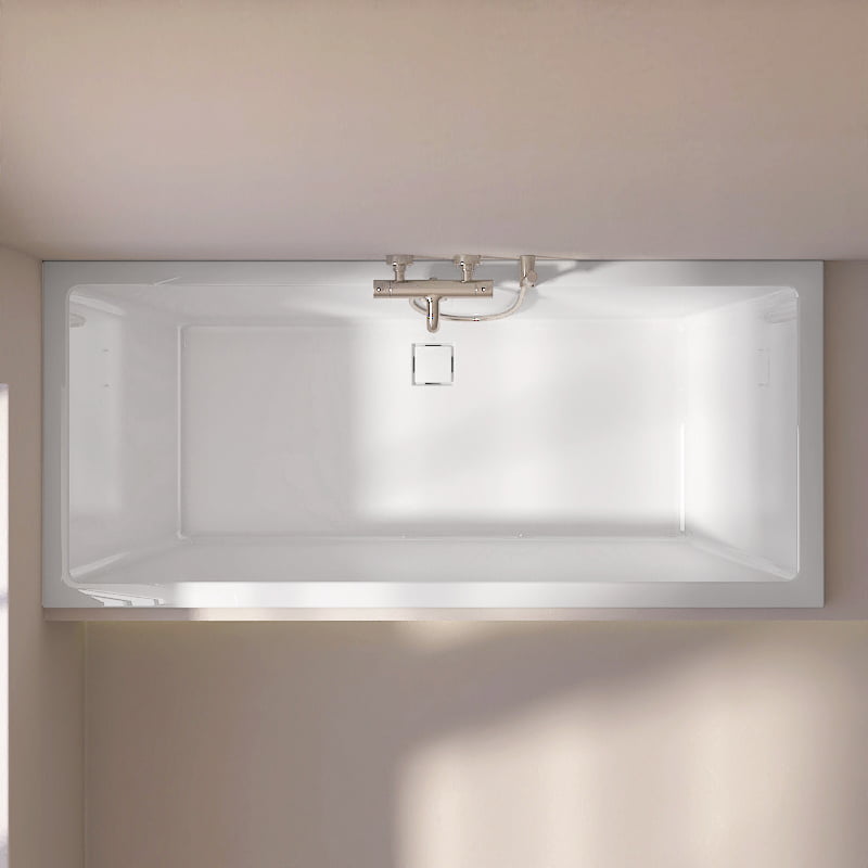 Baignoire rectangulaire, 180x80 cm, acrylique, Cavallo