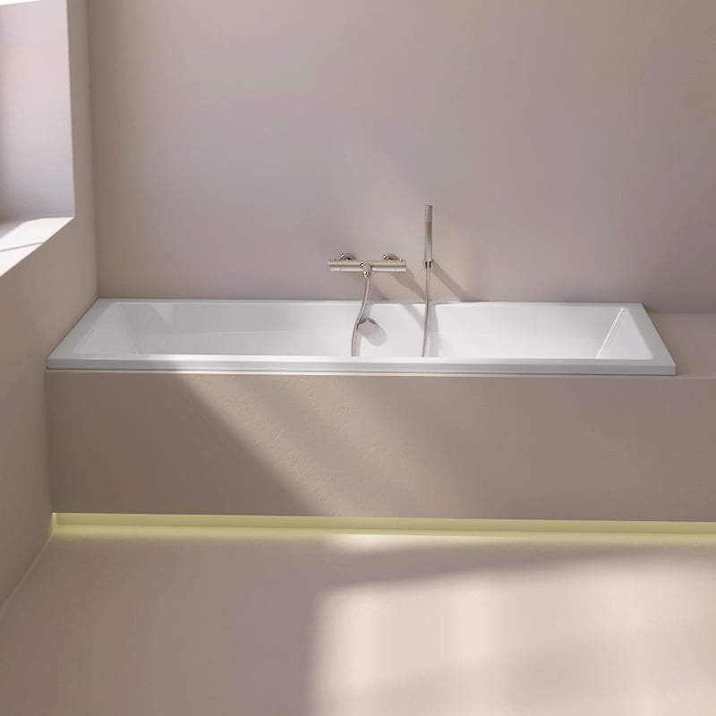 Baignoire rectangulaire, 190x90 cm, acrylique, Cavallo