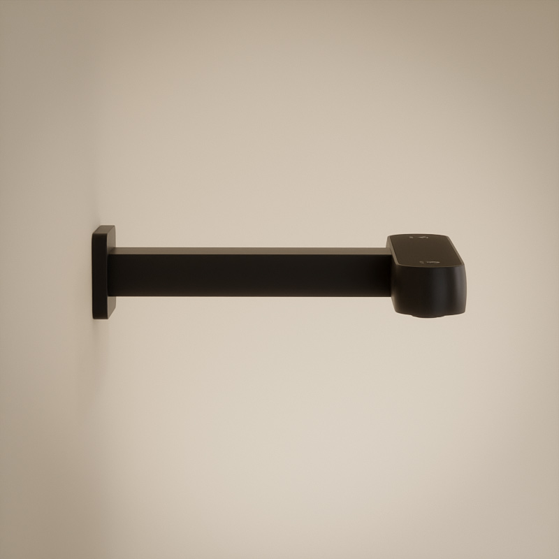 Robinet Electronique + Distributeur de savon mural, Noir mat, Orly