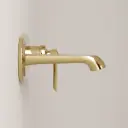 Mitigeur lavabo mural doré, Liberty