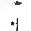 Composition mitigeur de douche encastrée noir brossé, Châtelet