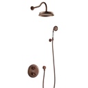 Composition thermostatique de douche à encastrer traité cuivre, Liberty