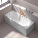 Baignoire rectangulaire, 170 x 70 cm, acrylique, Kasandra