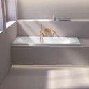 Baignoire rectangulaire, 160 x 70 cm, acrylique, Kasandra