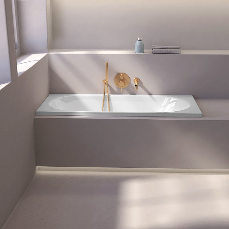 Baignoire rectangulaire, 150 x 70 cm, acrylique, Kasandra