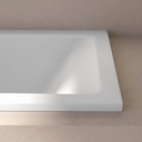 Baignoire encastrable 160x70 cm, Acrylique, Blanc mat, Pieds inclus, Senetosa