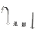 Robinet mitigeur bain-douche de plage inox brossé, Châtelet