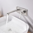 ART DECO MITIGEUR ENCASTRE LAVABO INOX BROSSE 