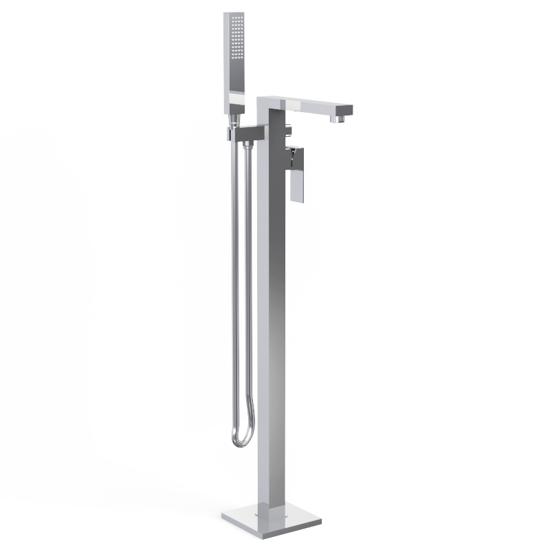 Robinet mitigeur de baignoire sur pied, chromé, Tuileries