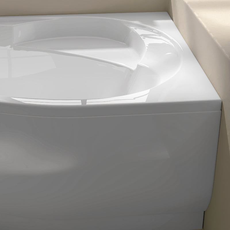Baignoire d'angle droite, 150 x 100 cm, Flora