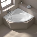 Baignoire d'angle corner 140 x 140 cm, acrylique, Veronella