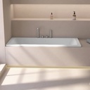 Baignoire encastrable, 170x75 cm, Acrylique, Blanc mat, Pieds inclus, Senetosa