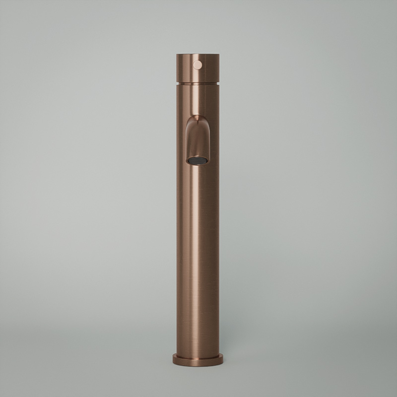 Robinet mitigeur lavabo surélevé cuivré brossé, Châtelet III