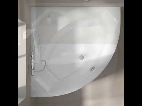 Baignoire d'angle corner 140 x 140 cm, acrylique, Veronella