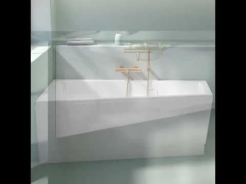 Baignoire asymétrique Cavallo, 160x90 cm, acrylique, version gauche