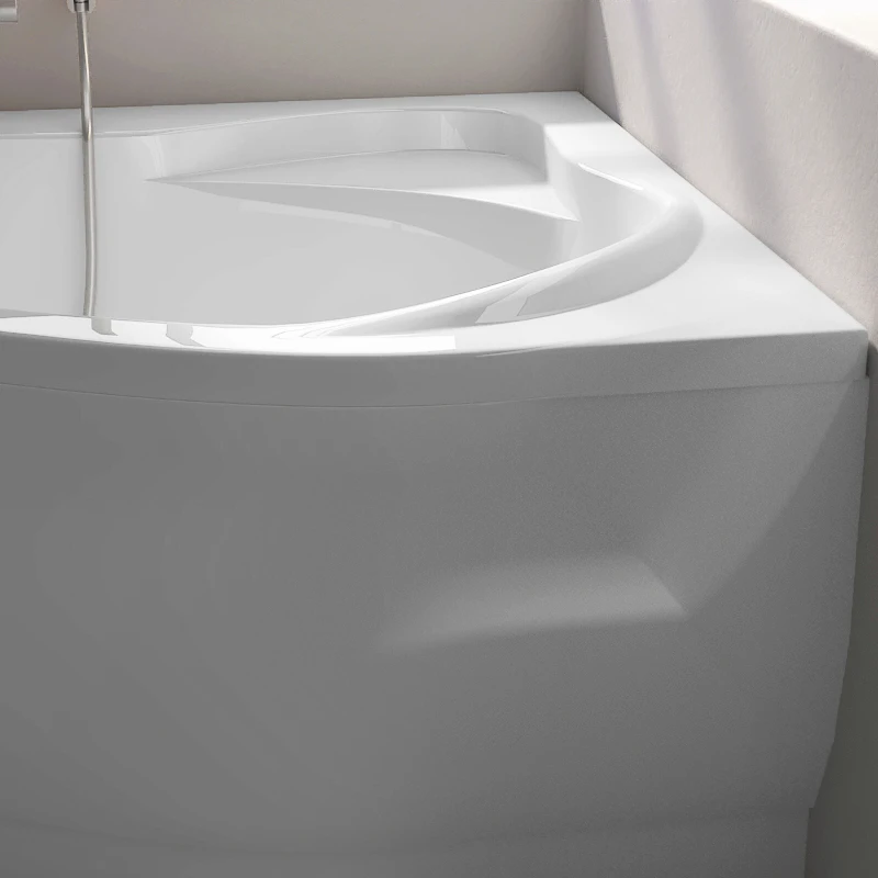 Baignoire d'angle asymétrique droite, 160 x 105 cm, Selena