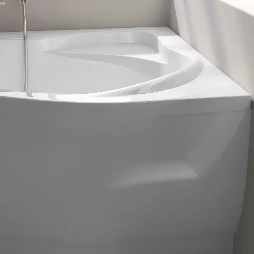 Baignoire d'angle asymétrique droite, 160 x 105 cm, Selena