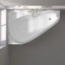 Baignoire d'angle asymétrique gauche, 160 x 105 cm, Selena