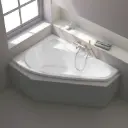 Baignoire d'angle asymétrique gauche, 160 x 105 cm, Selena