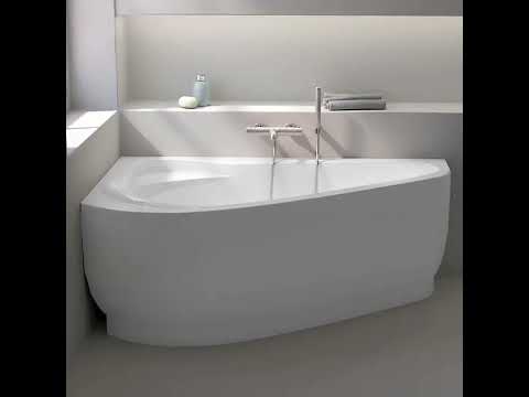Baignoire d'angle asymétrique gauche, 160 x 105 cm, Selena