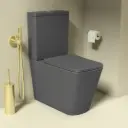 WC à poser, 64x38x83 cm, Gris foncé mat, Flavio