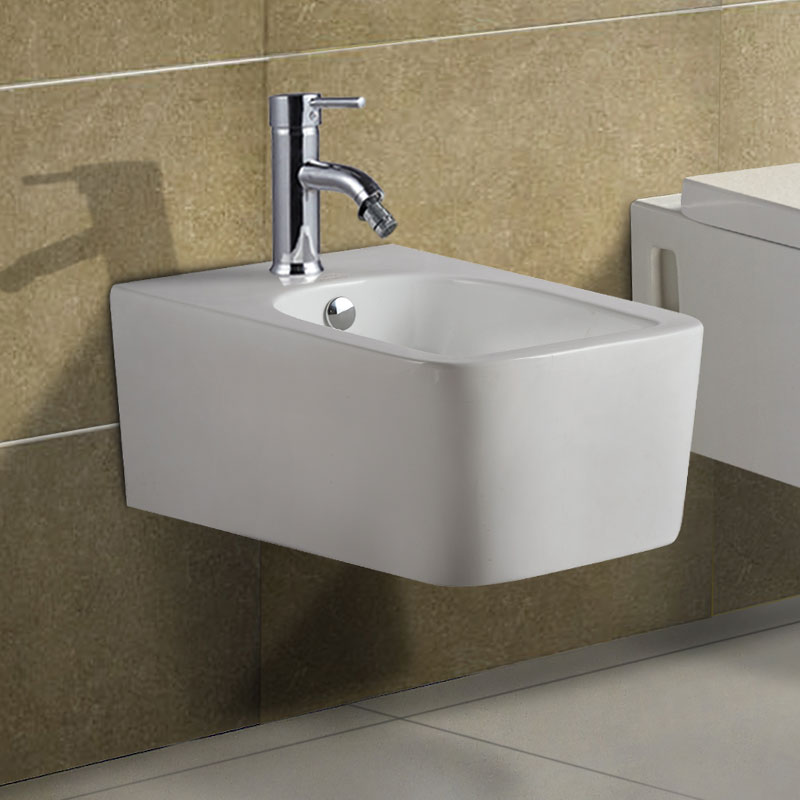 Bidet suspendu blanc, Pelza