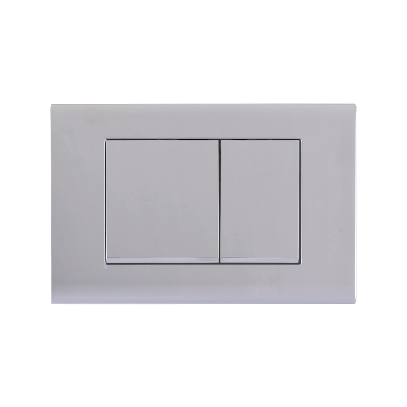 Plaque de déclenchement carrée compatible avec bâti-support Geberit, Chromé
