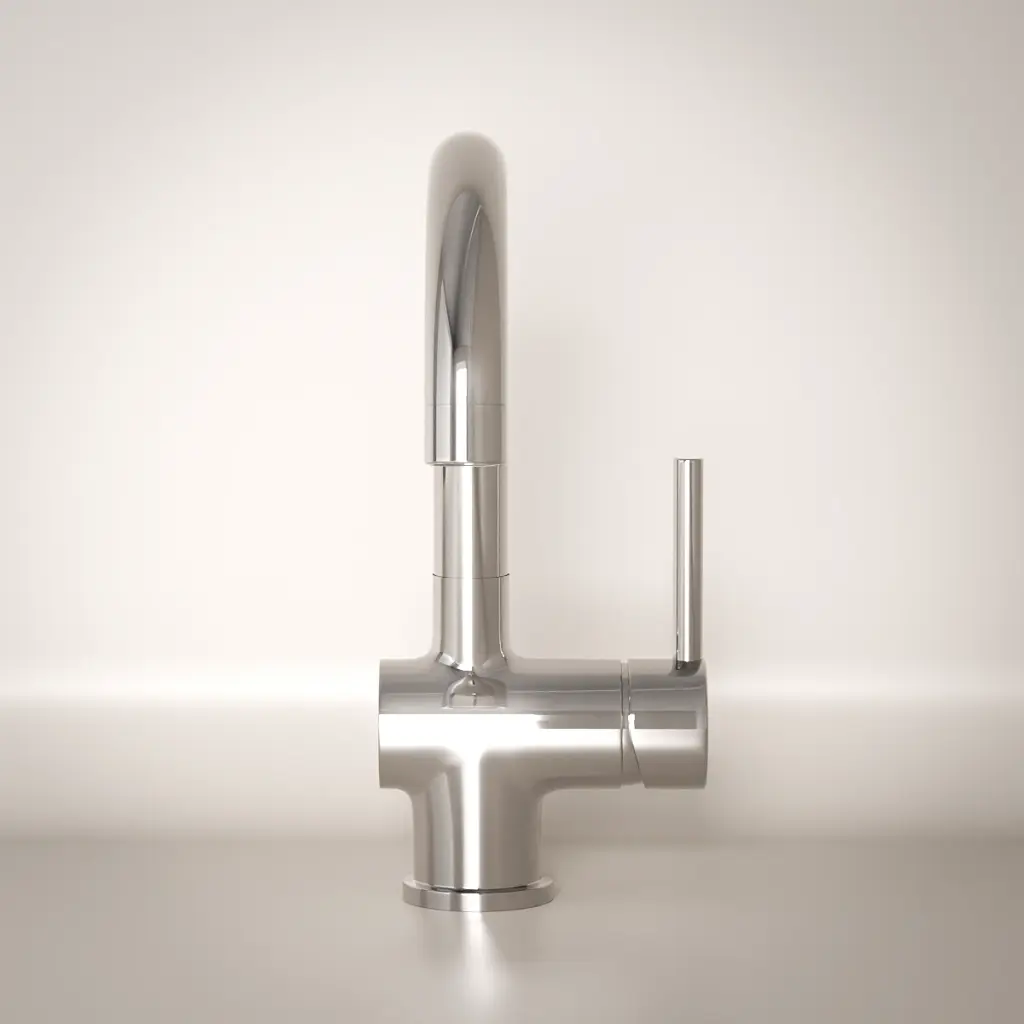 Robinet mitigeur lavabo col de cygne, chrome, Châtelet