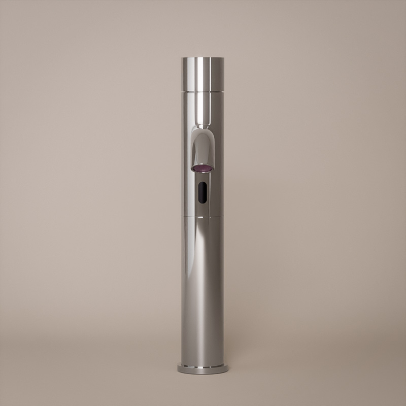 Mitigeur Surélevé Electronique, Professionnel, Inox Poli