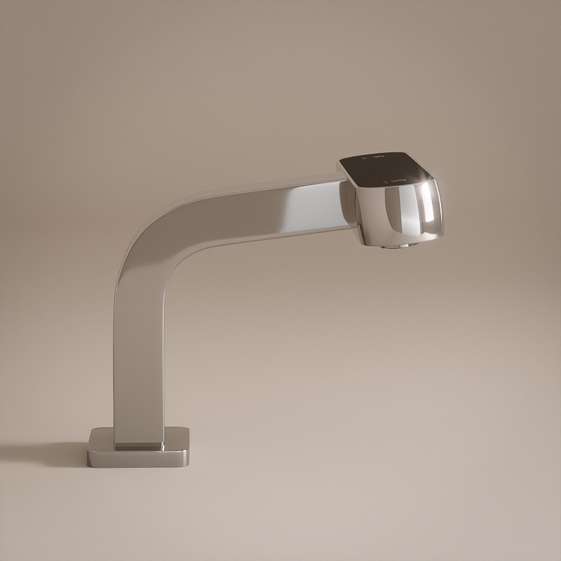 Robinet Electronique + Distributeur de savon sur plage, Chrome, Orly