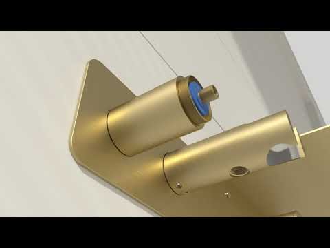 Set Douchette hygiénique avec porte rouleau Châtelet, 3 couleurs