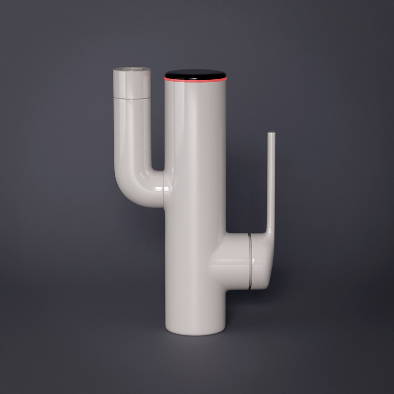 Mitigeur Lavabo,blanc, Cactus