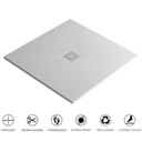 Nuance Sl Receveur 70X70 Blanc+Grille + Bonde