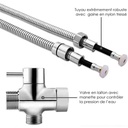 Douchette hygiénique Inox poli, Châtelet