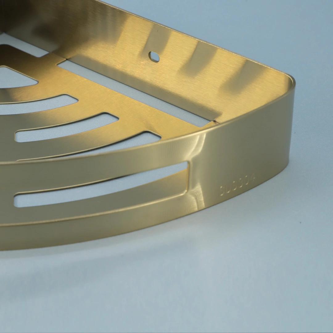 Porte-savon d'angle, doré brossé, Châtelet