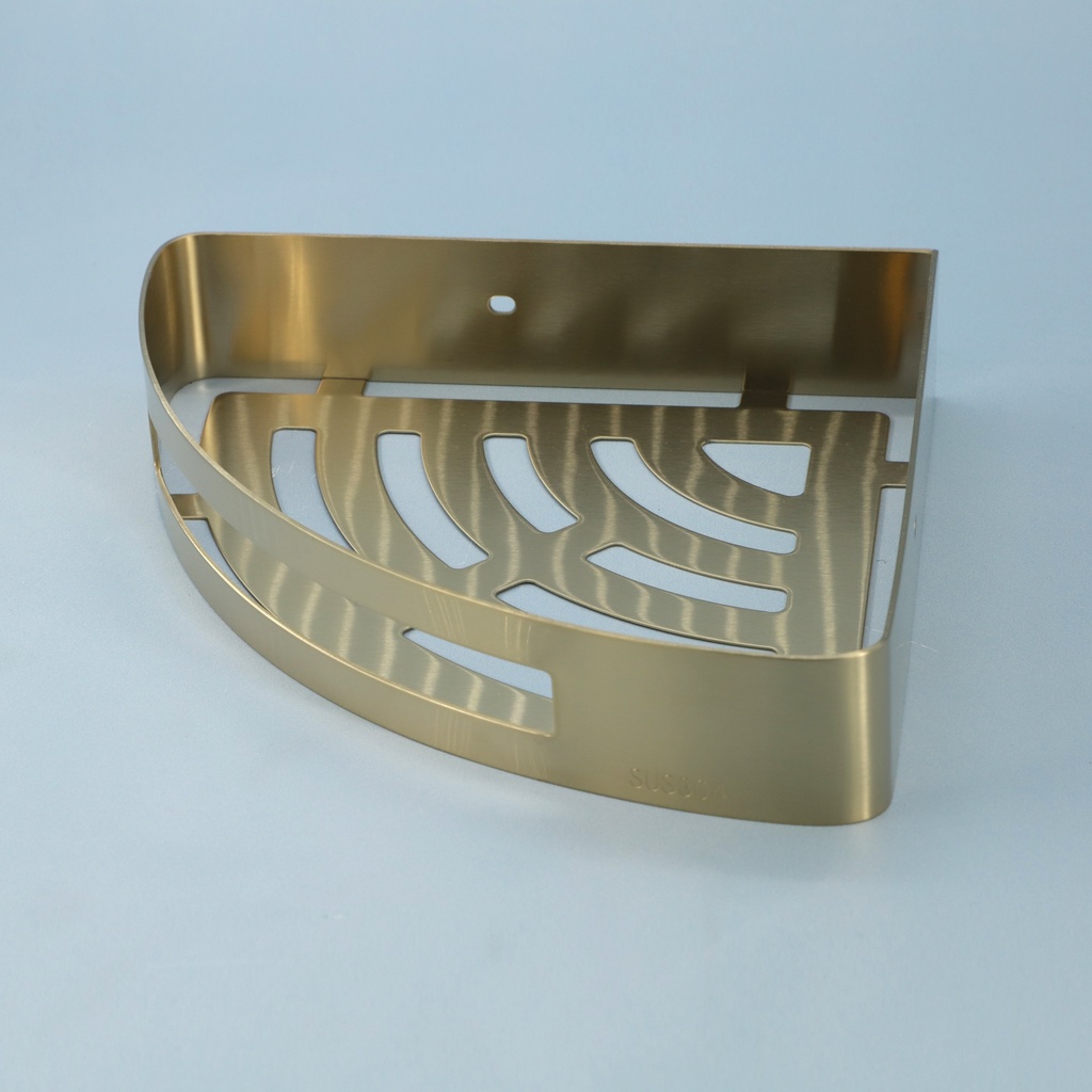 Porte-savon d'angle, doré brossé, Châtelet