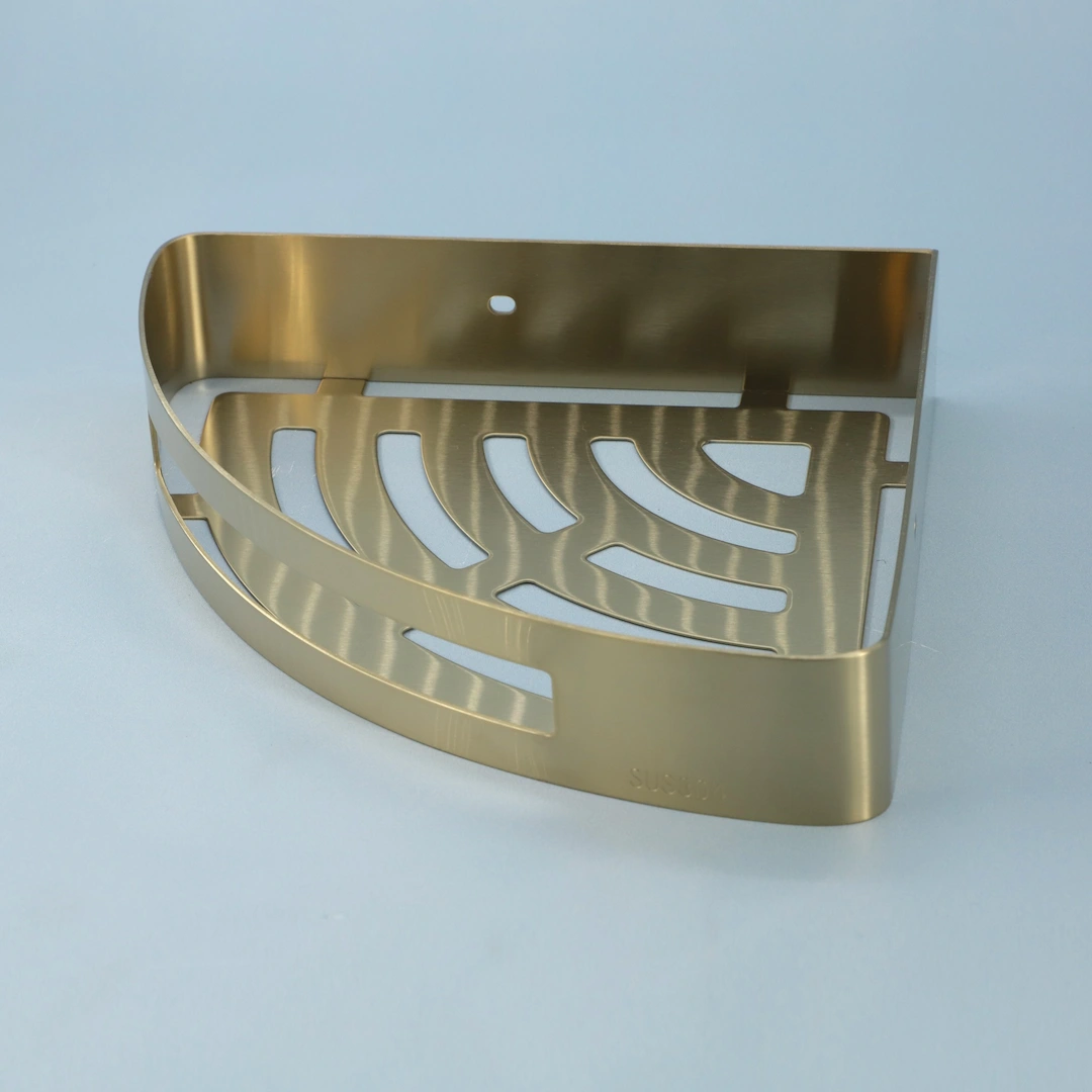 Porte-savon d'angle, doré brossé, Châtelet