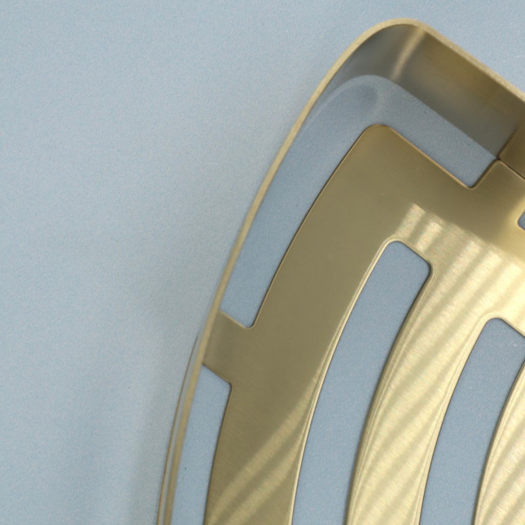 Porte-savon d'angle, doré brossé, Châtelet