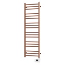 Sèche-serviette électrique, 500W, 40x120x9.2 cm, Doré rose mat, Châtelet