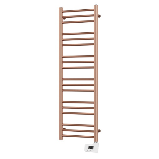 Sèche-serviette électrique, 500W, 40x120x9.2 cm, Doré rose mat, Châtelet