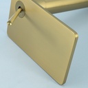 Robinet mitigeur lavabo surélevé, doré brossé, Cascade