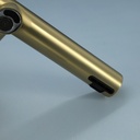 Robinet Electronique + Distributeur de savon + Sèche-mains sur plage, Doré mat, Orly Air