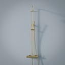 Colonne de douche mitigeur, Ø25cm, inox doré brossé, Châtelet III