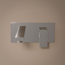 Mitigeur lavabo mural encastré chromé, Tuileries