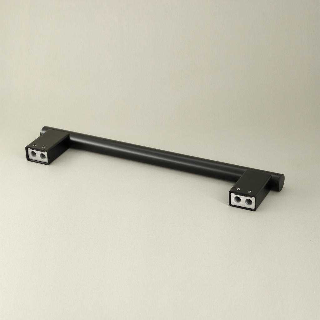 Barre d'appui droite 40 cm, noir brossé, Châtelet